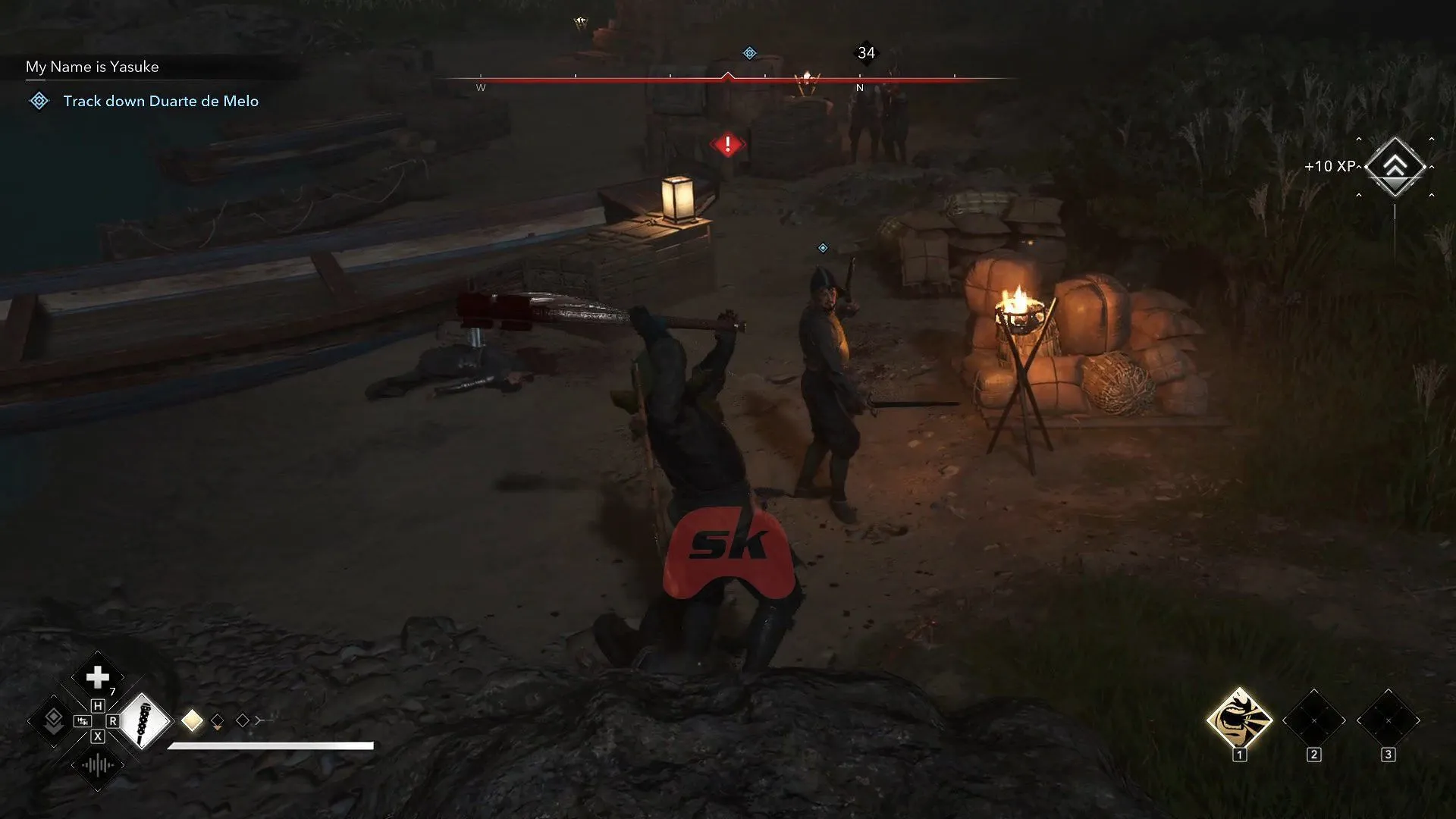 Defeat the Portuguese enemies to learn about Duarte de Melo's location (Image via Sportskeeda Gaming // Ubisoft) Defeat the Portuguese enemies to learn about Duarte de Melo's location (Image via Sportskeeda Gaming // Ubisoft)