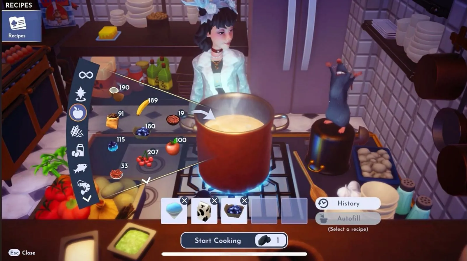 All ingredients to make Fruit Milkshake in Disney Dreamlight Valley (Image via Gameloft || YouTube/@gameexplorer9627) All ingredients to make Fruit Milkshake in Disney Dreamlight Valley (Image via Gameloft || YouTube/@gameexplorer9627)