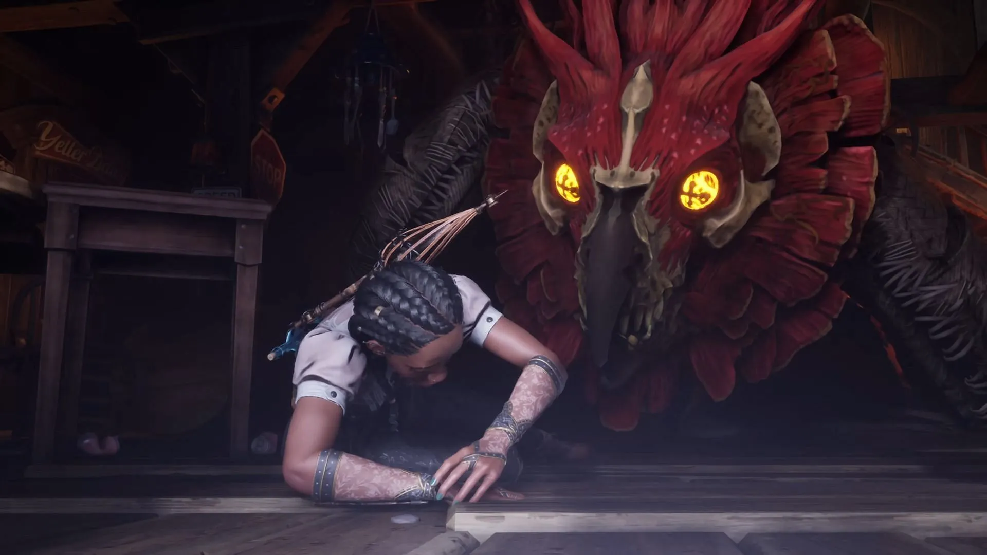 Rougarou's eye is known to pierce a mortal's soul Rougarou's eye is known to pierce a mortal's soul
