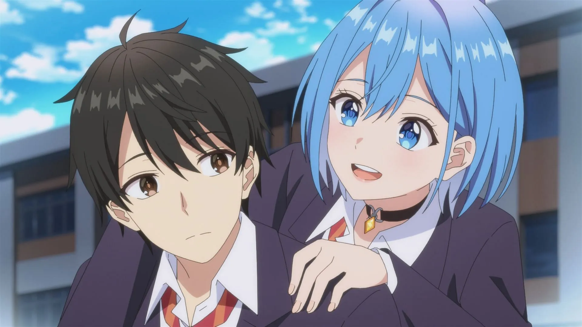 Yuu and Himari in episode 2 (Image via J.C.Staff)