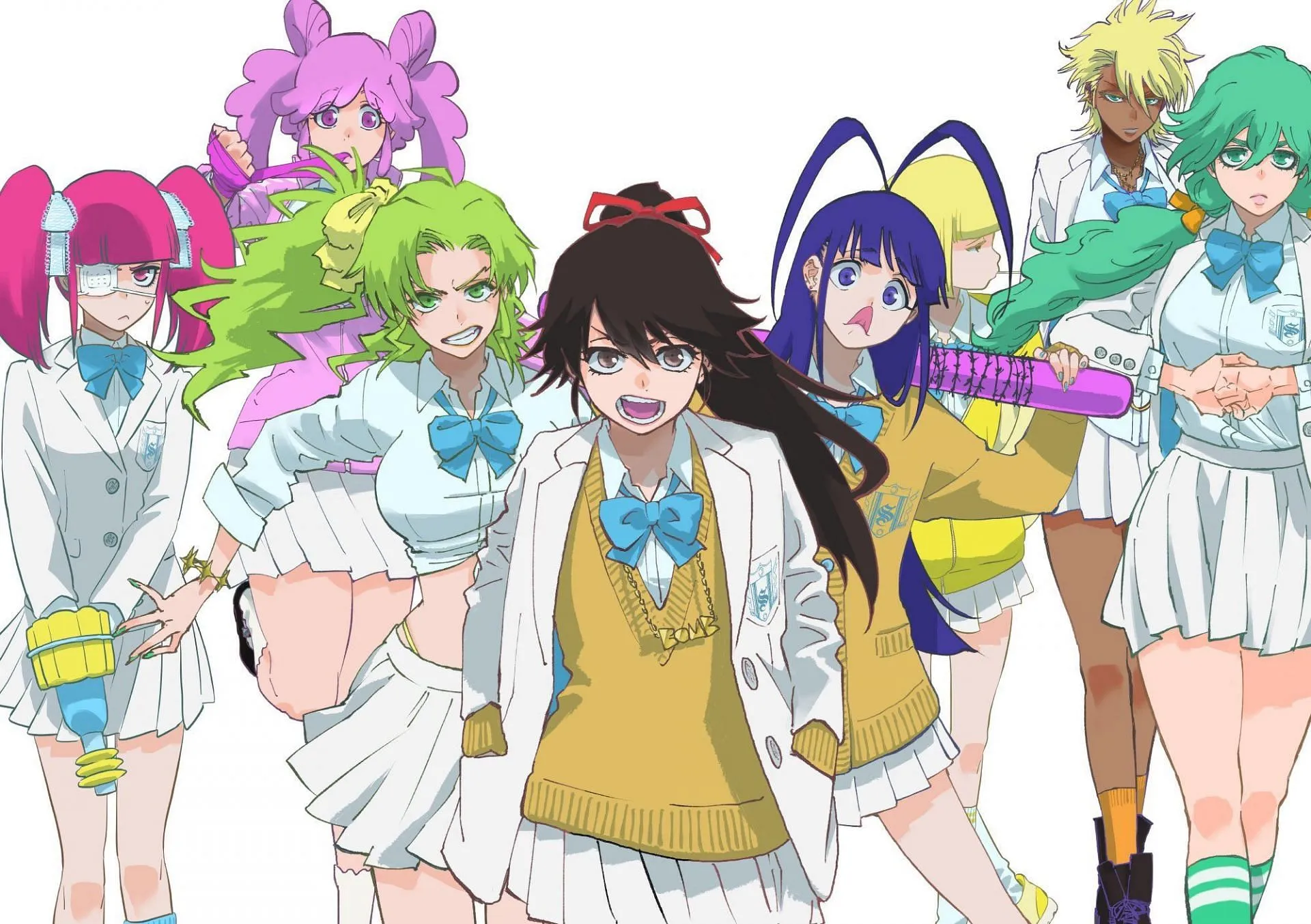 Nel with multiple female antagonists of the series (Image via Shueisha and Tite Kubo) Nel with multiple female antagonists of the series (Image via Shueisha and Tite Kubo)