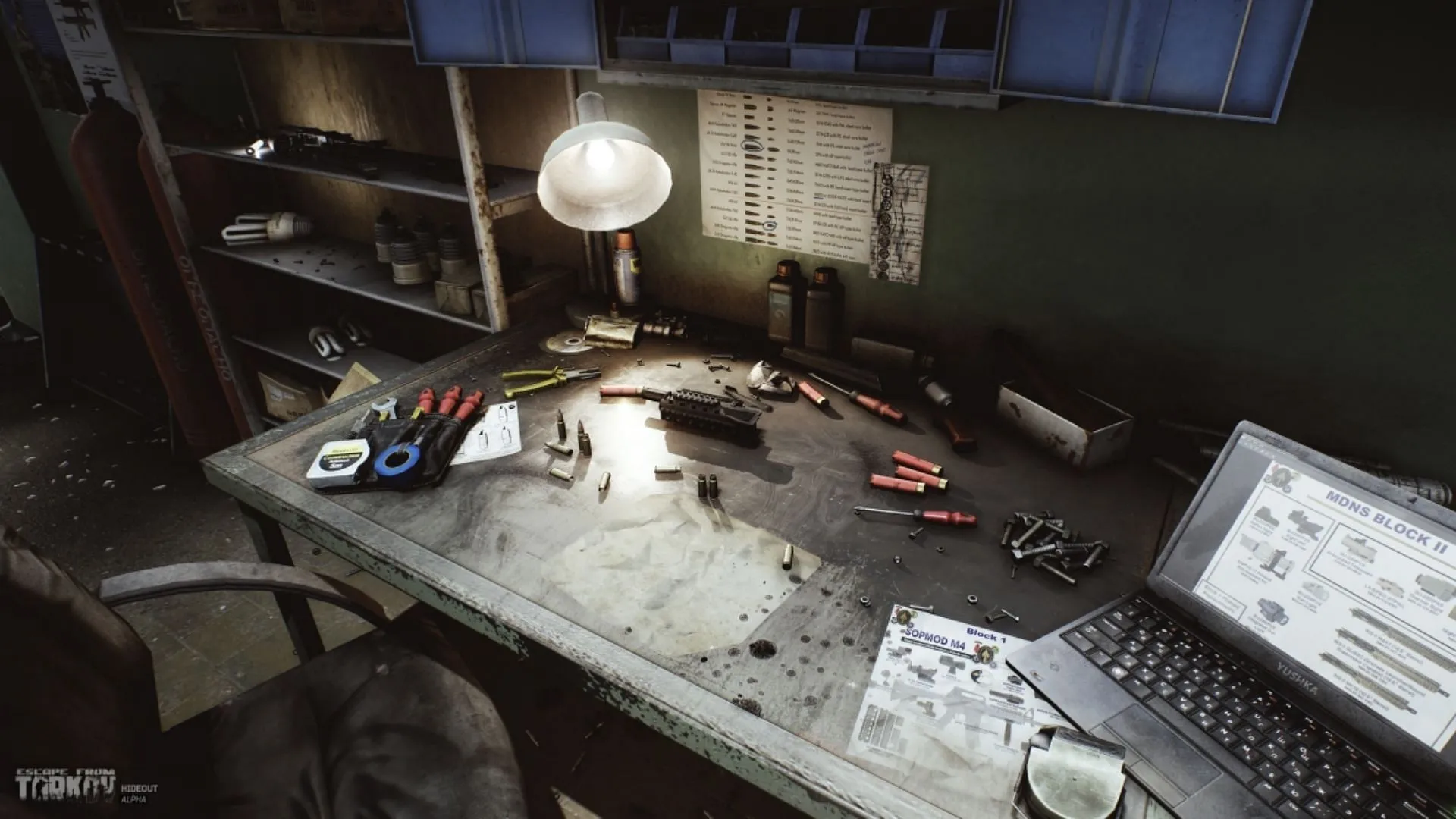 Hideout customizability in Escape from Tarkov
