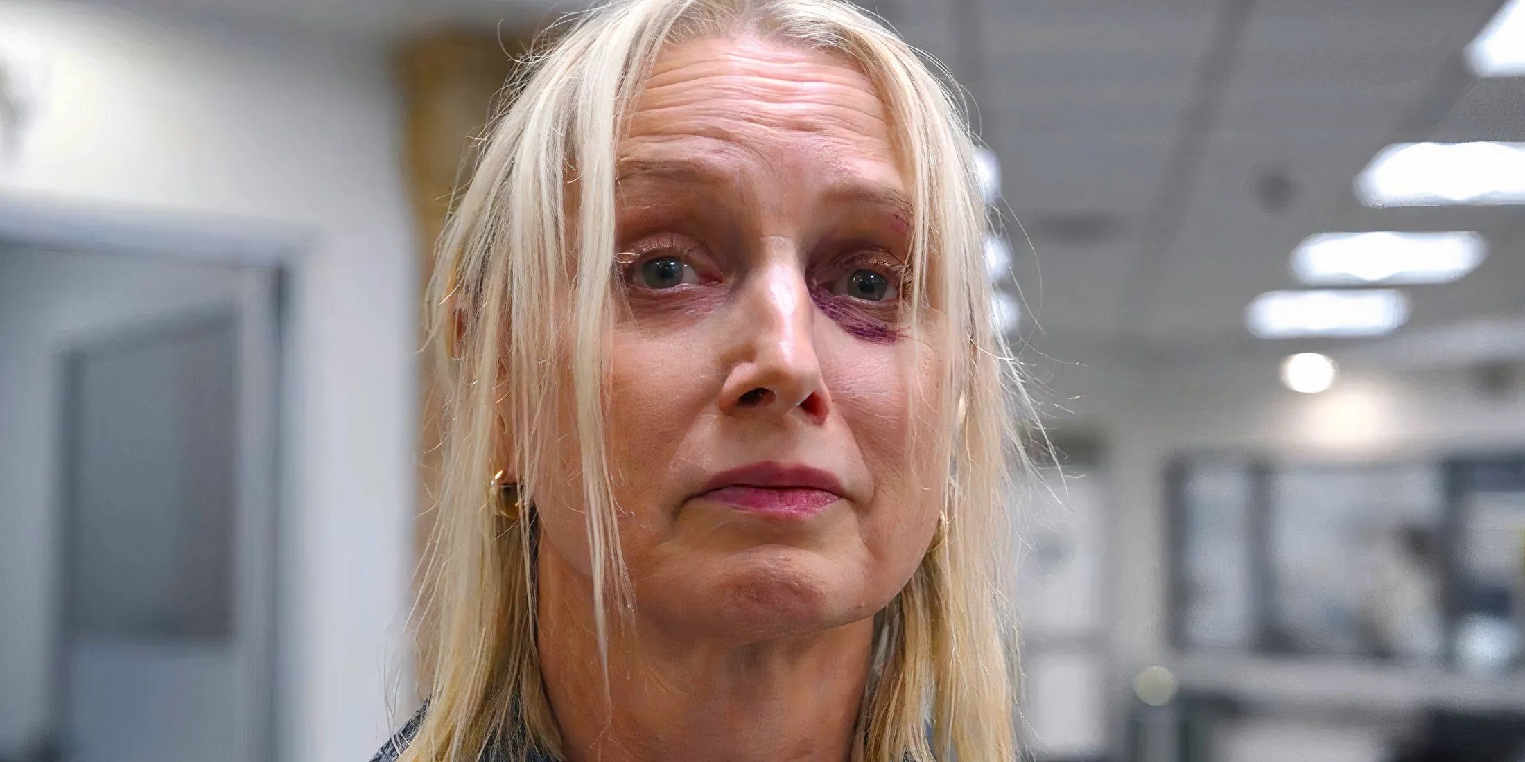 Dana looking sad in The Pitt season 1 episode 15 Dana looking sad in The Pitt season 1 episode 15