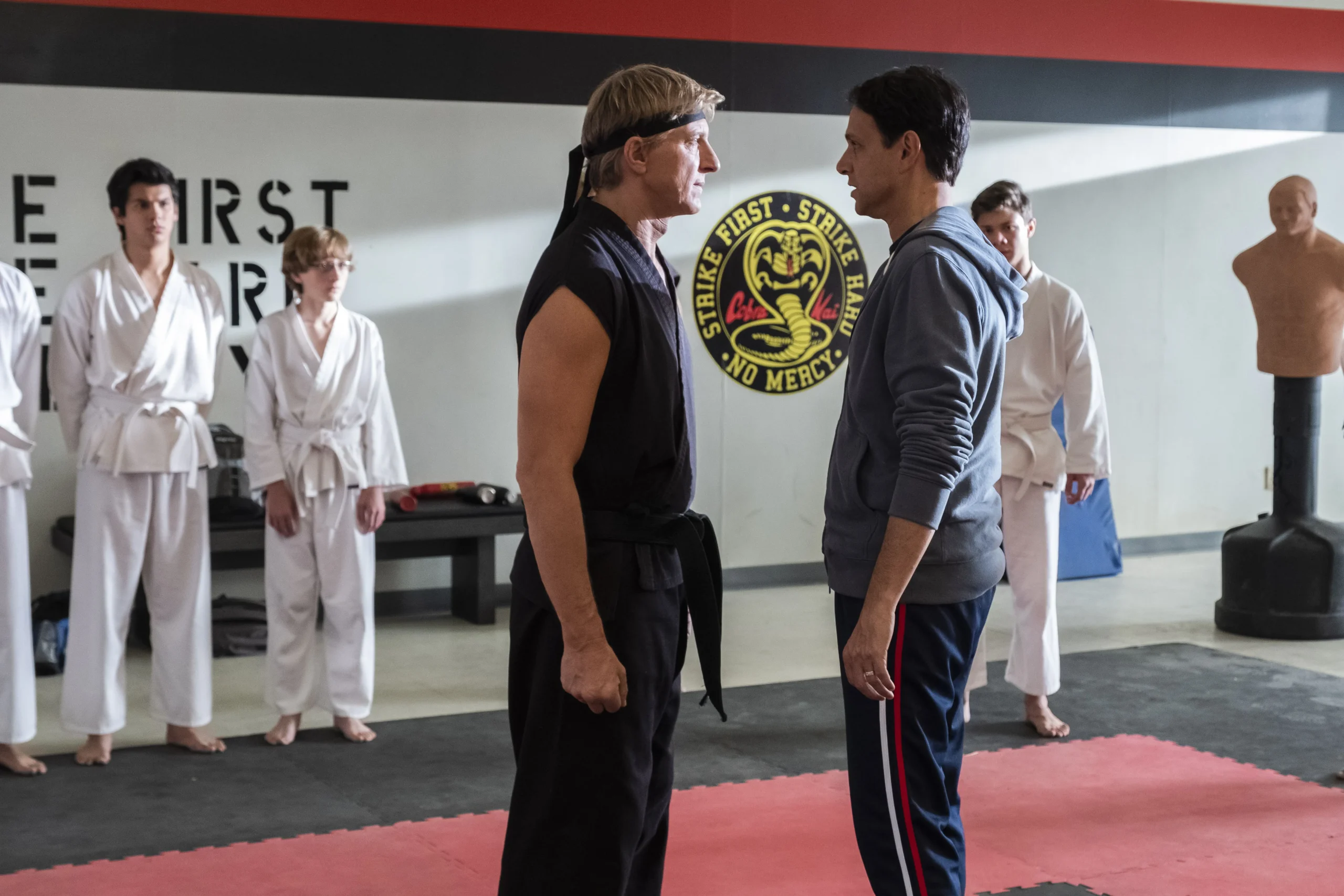 Daniel and Johnny in Cobra Kai Daniel and Johnny in Cobra Kai
