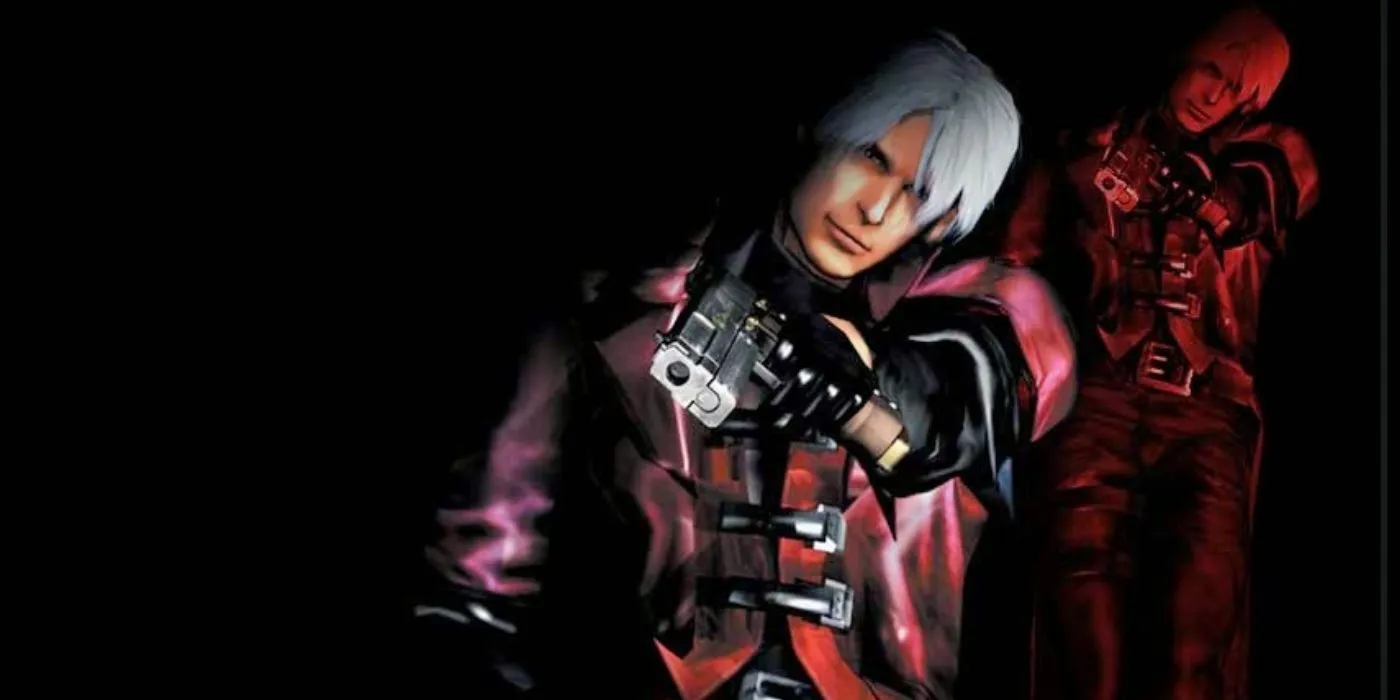 Dante in Devil May Cry's promo art. Dante in Devil May Cry's promo art.