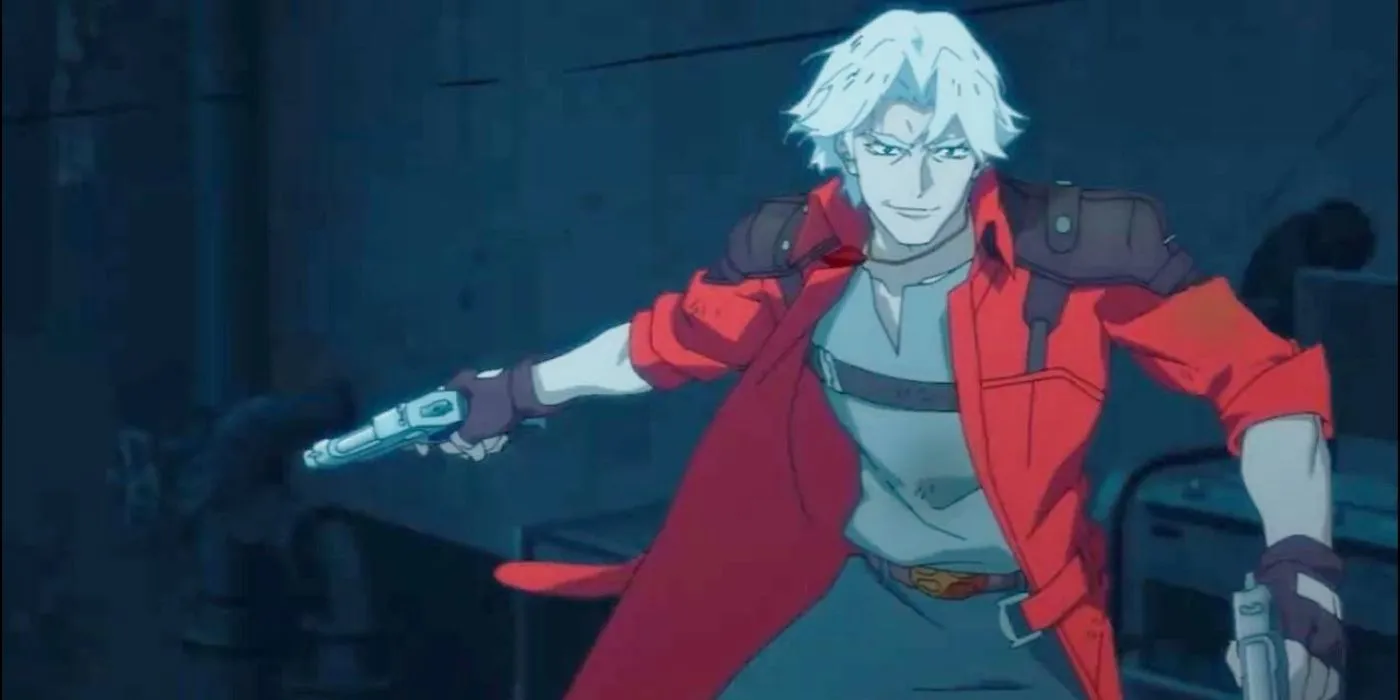 Dante wielding Ebony and Ivory Dante wielding Ebony and Ivory