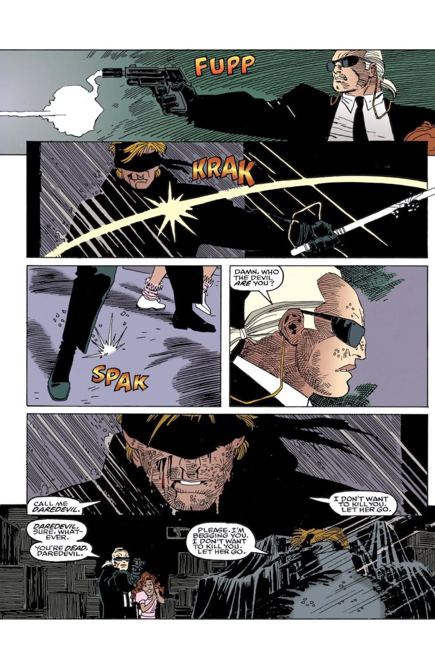 Daredevil battles Larks Daredevil battles Larks