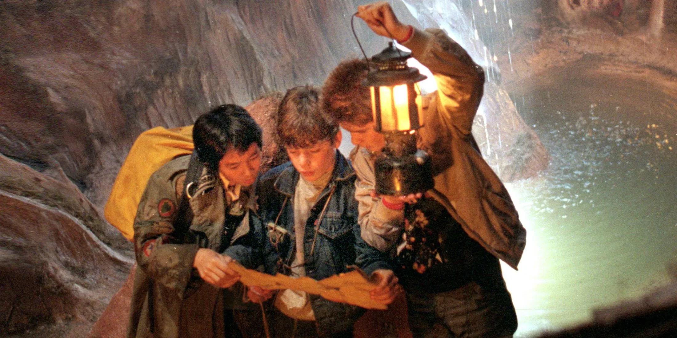 Mikey and Mouth looking at a map Mikey and Mouth looking at a map