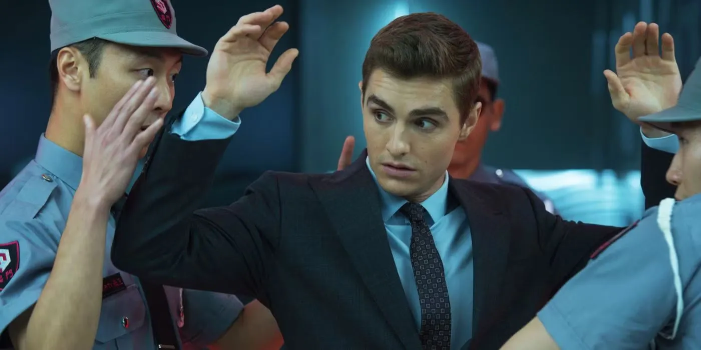 Dave Franco being searched in Now You See Me