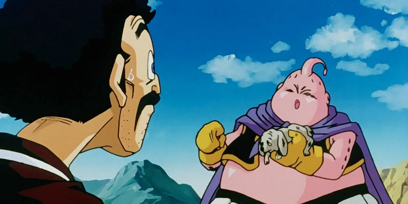 Majin Buu, Hercule, and Bee Majin Buu, Hercule, and Bee