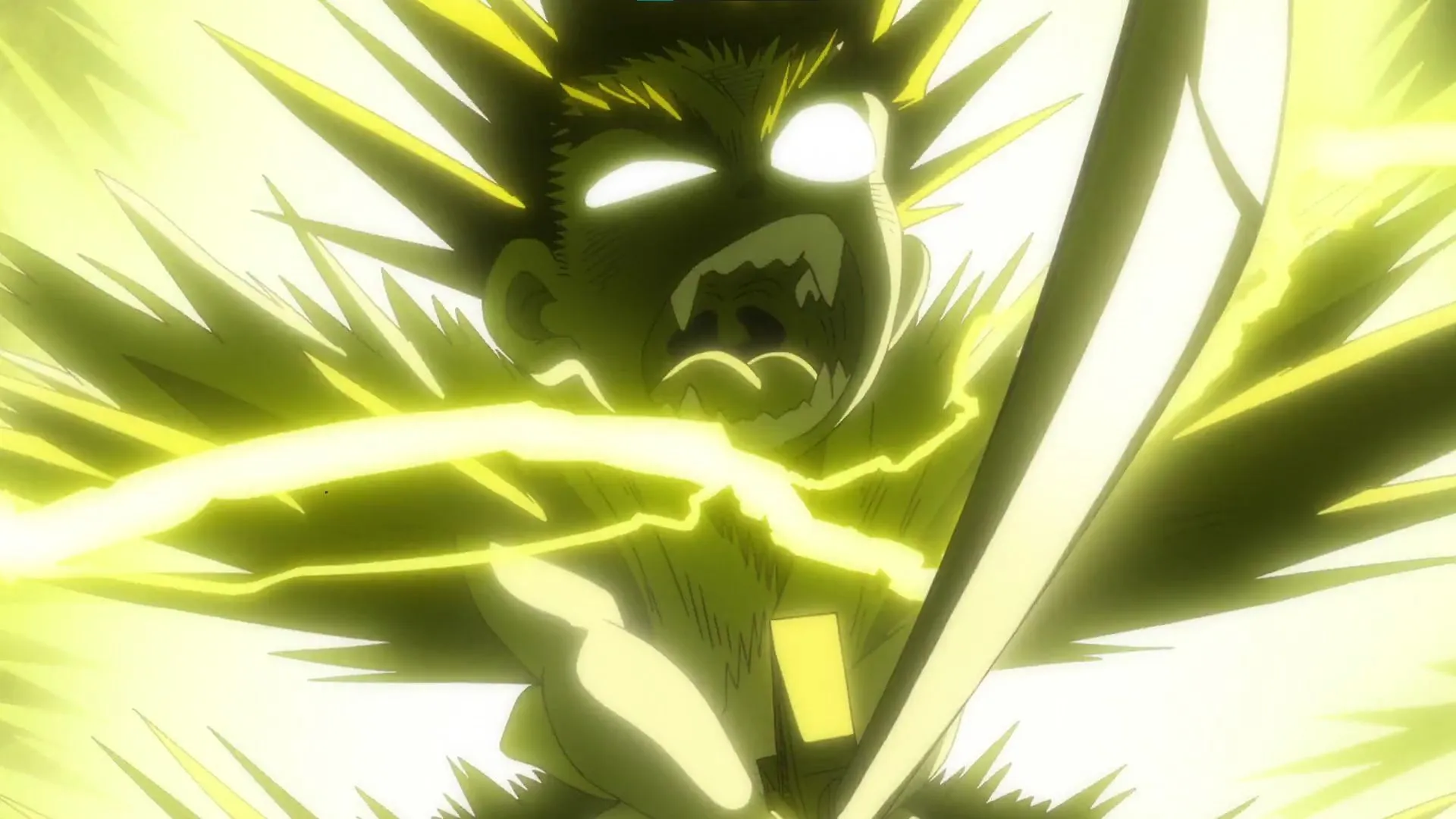 Yaiba being possessed by the Raijinken spirit (Image via Studio WIT)