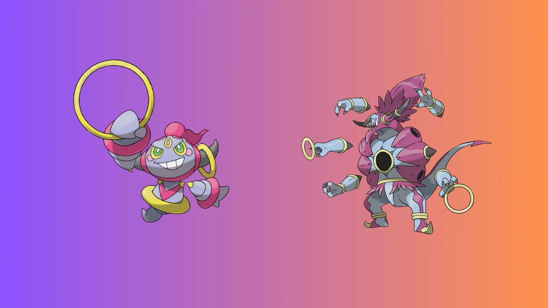 Hoopa and Hoopa-Unbound in Pokemon (Image via The Pokemon Company) Hoopa and Hoopa-Unbound in Pokemon (Image via The Pokemon Company)