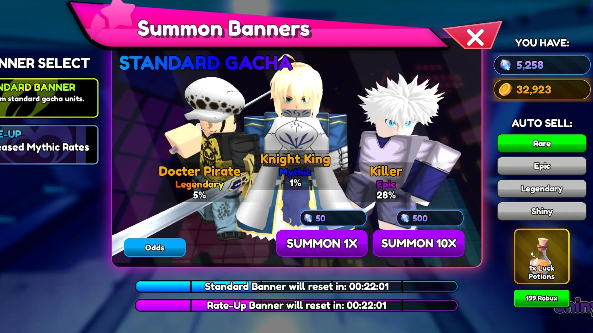 Utilize Gems for unit summoning (Image via Roblox)