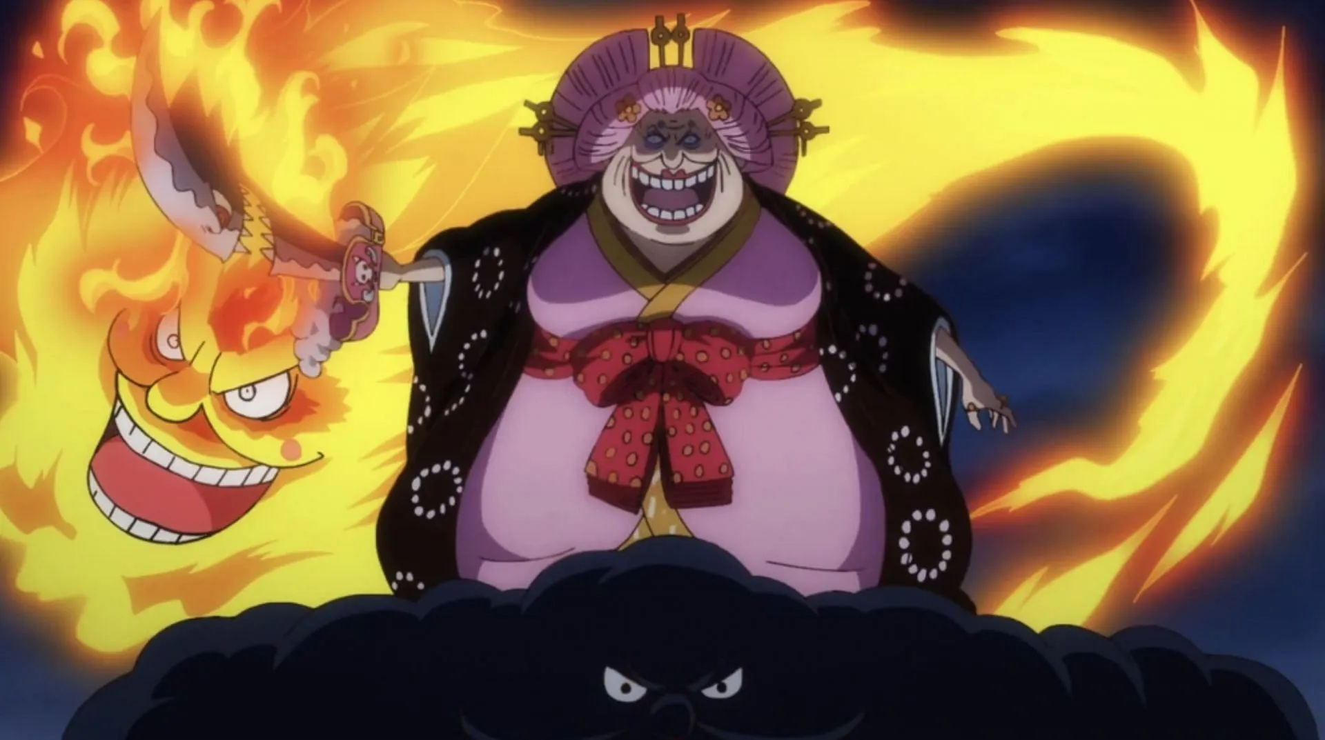 Big Mom and his homies (Image via Toei Animation) Big Mom and his homies (Image via Toei Animation)