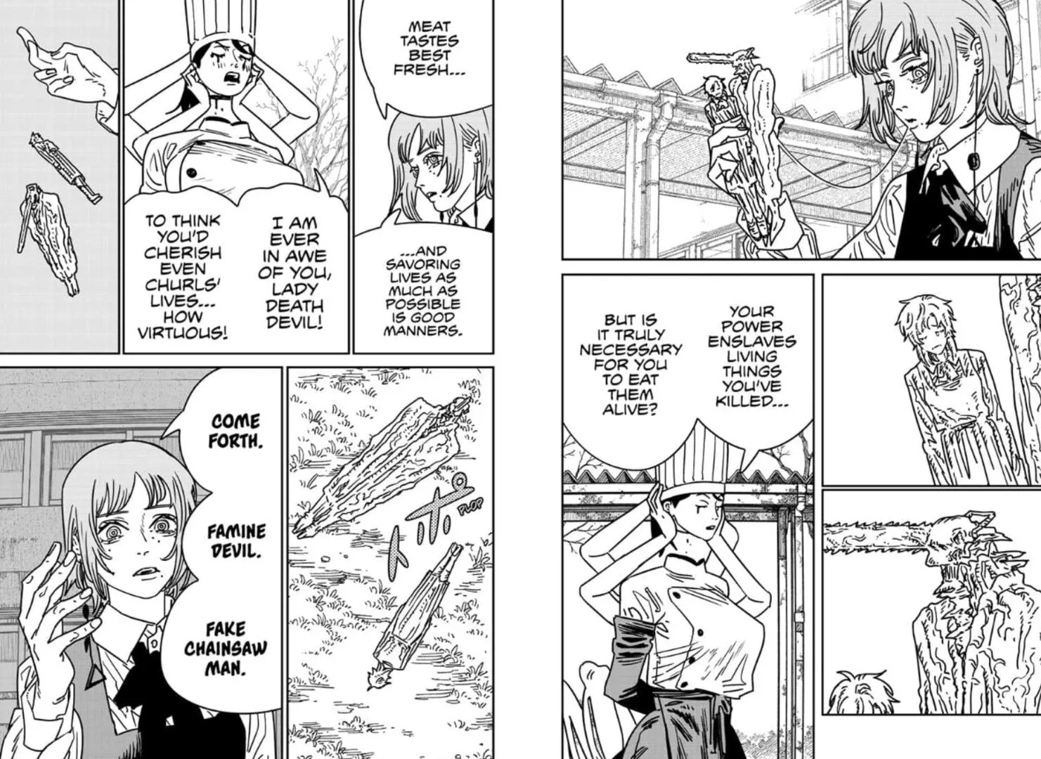 Death Devil and Famine talking