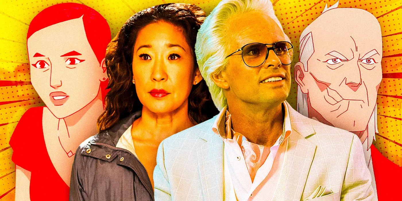 Character collage featuring Walton Goggins