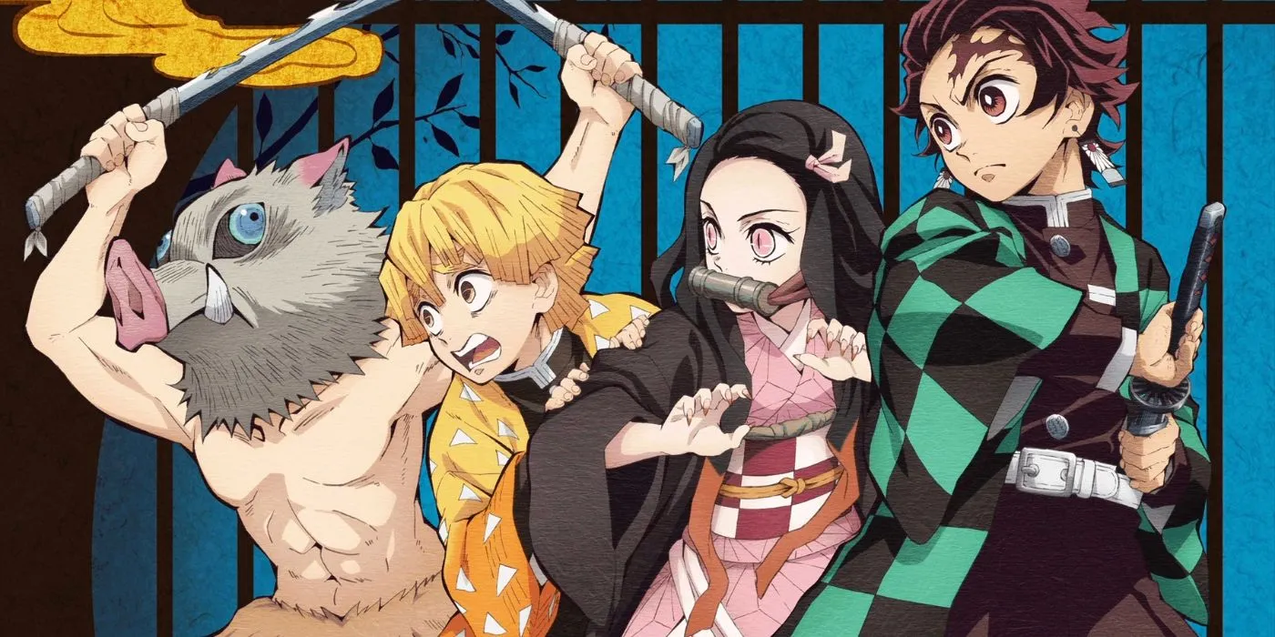 Demon Slayer's Team Posing for Battle Demon Slayer's Team Posing for Battle