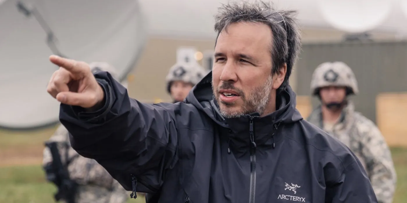 Denis Villeneuve on set