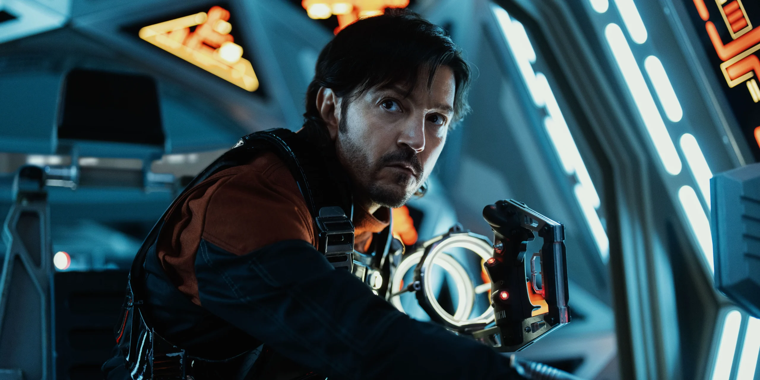 Cassian in a TIE Fighter in Andor Season 2