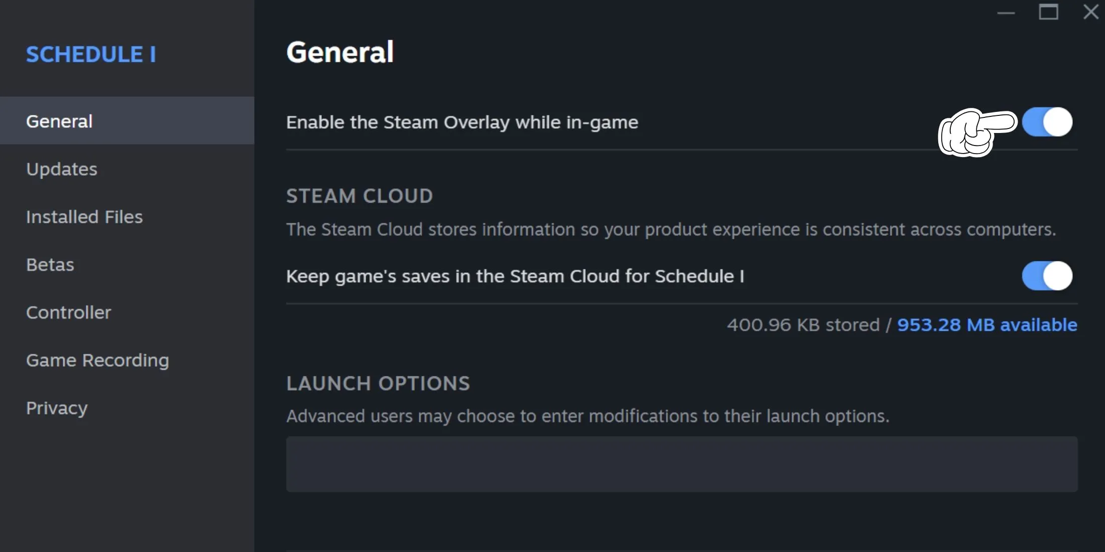 Disabling Steam Overlay Schedule 1 Disabling Steam Overlay Schedule 1