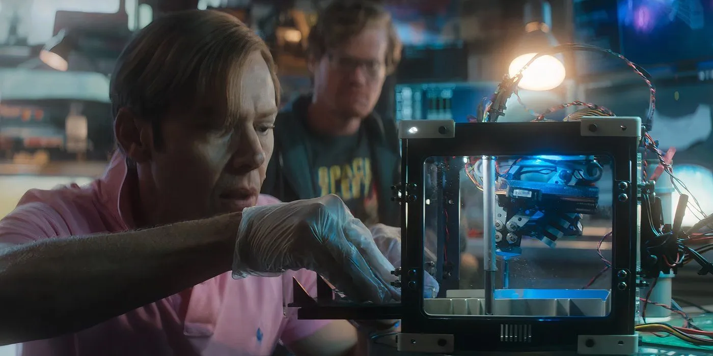 Walton operating the DNA Cloner in Black Mirror season 7's episode 6