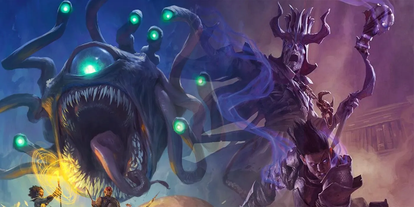 The Beholder from 2025 Monster Manual and Acererak from 2014 Dungeon Master's Guide The Beholder from 2025 Monster Manual and Acererak from 2014 Dungeon Master's Guide