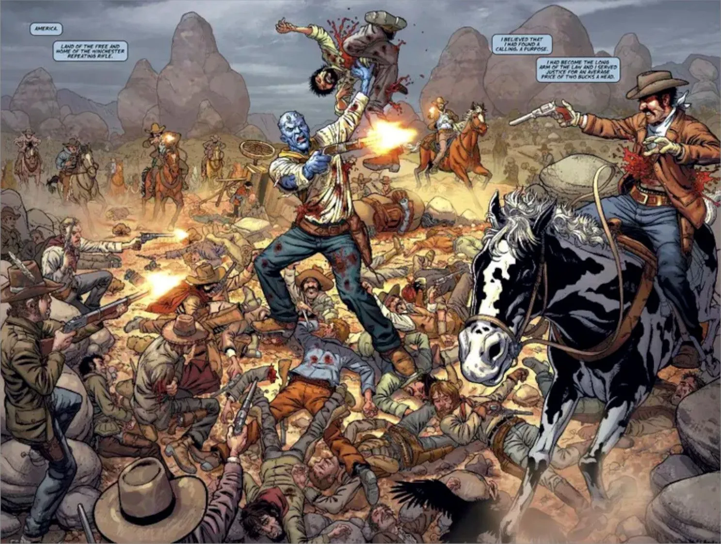 Doc Frankenstein shoots up some bounties in the Old West Doc Frankenstein shoots up some bounties in the Old West