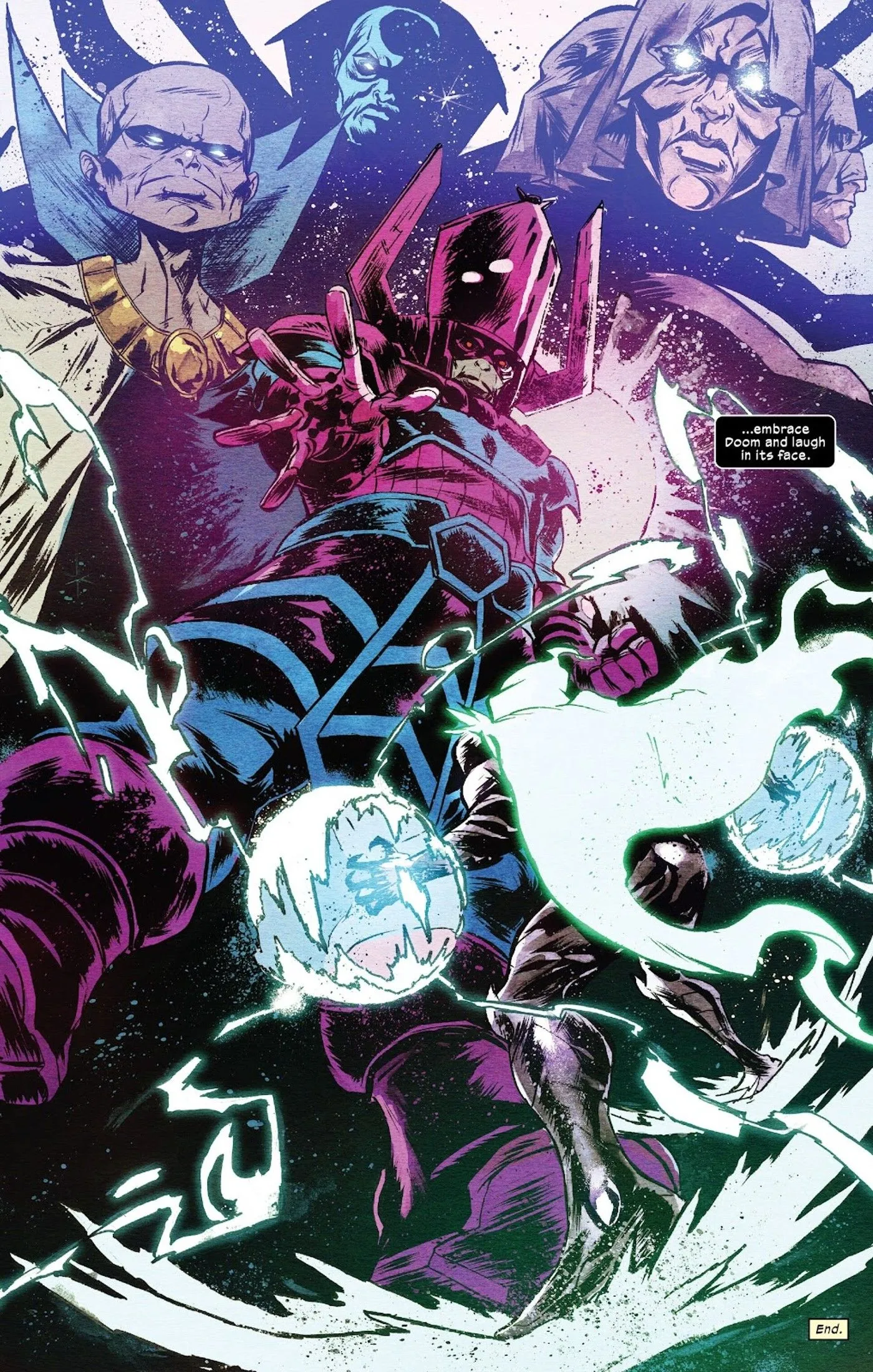 Doctor Doom embraces death vs Galactus Doctor Doom embraces death vs Galactus