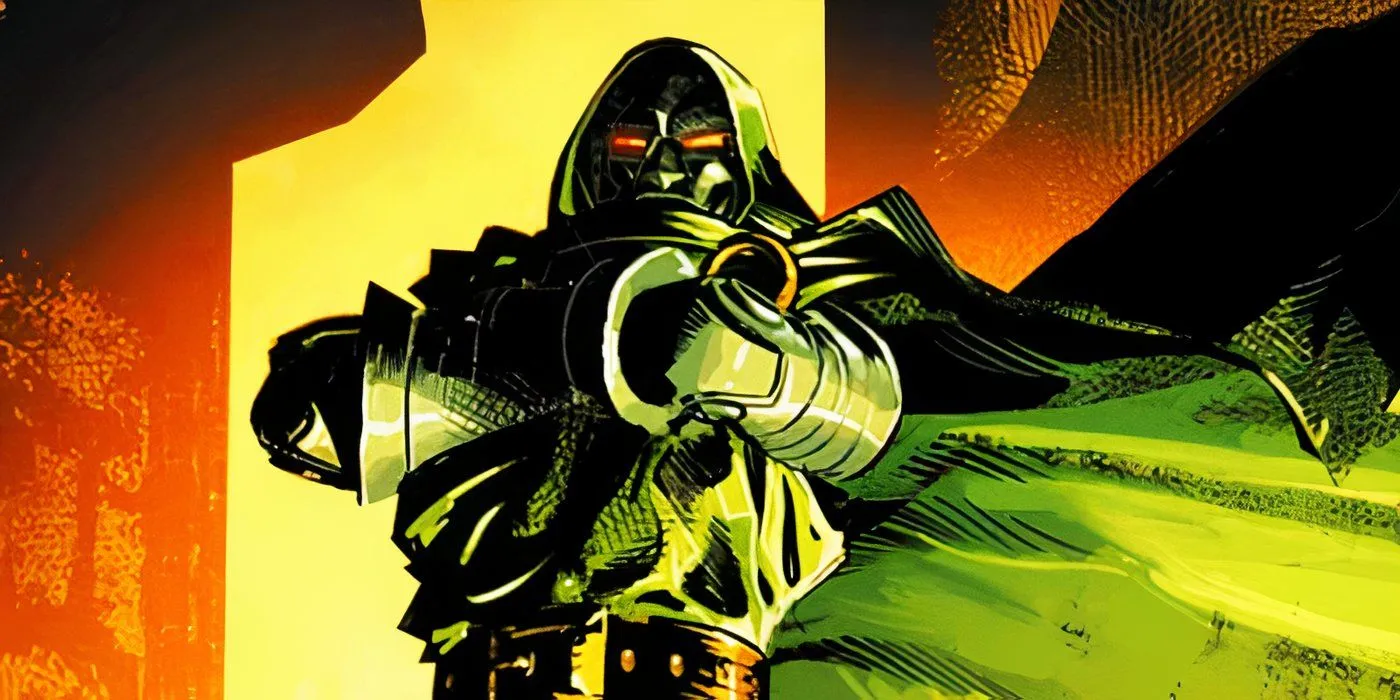 Comic book art of Doctor Doom