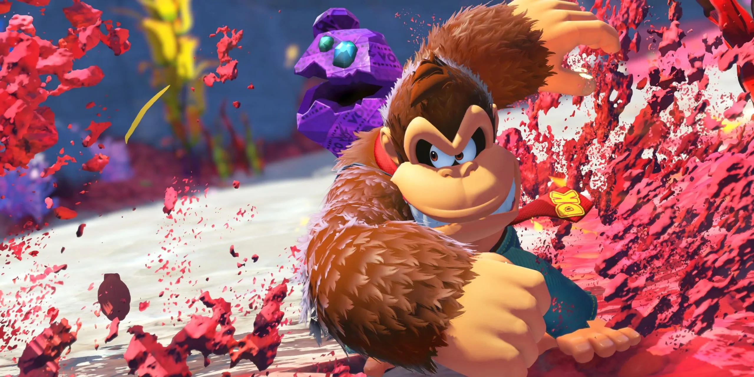 An official image showing Donkey Kong Bananza in action An official image showing Donkey Kong Bananza in action
