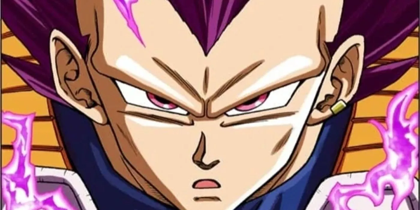 Vegeta enters Ultra Ego, his path to God of Destruction.