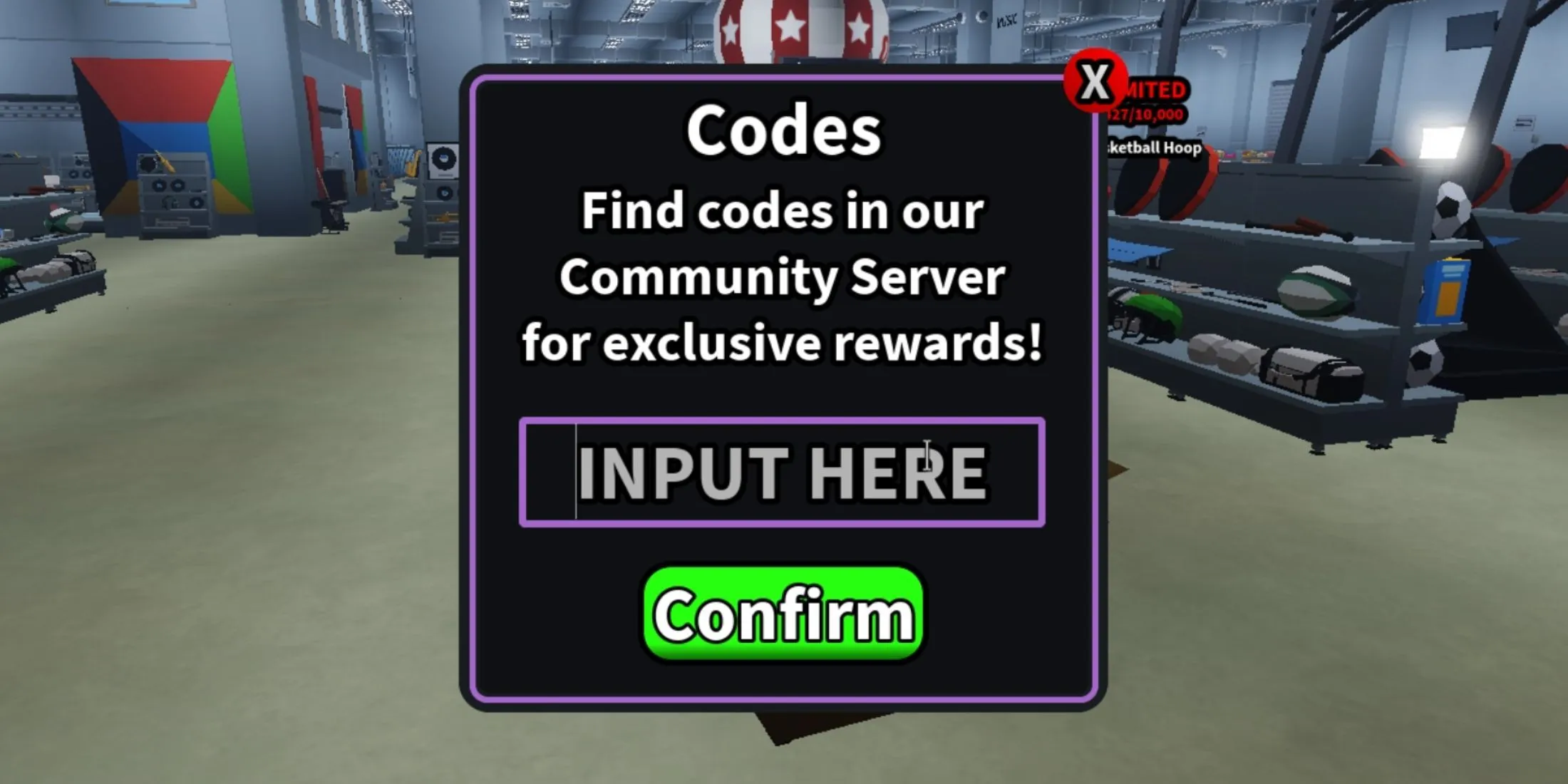 Drift Carts the codes tab