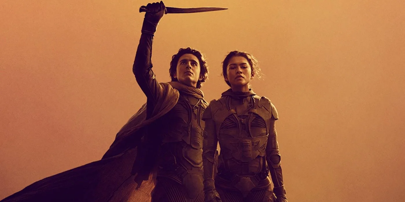 Paul Atreides and Chani featured in a striking poster for Dune Part Two Paul Atreides and Chani featured in a striking poster for Dune Part Two