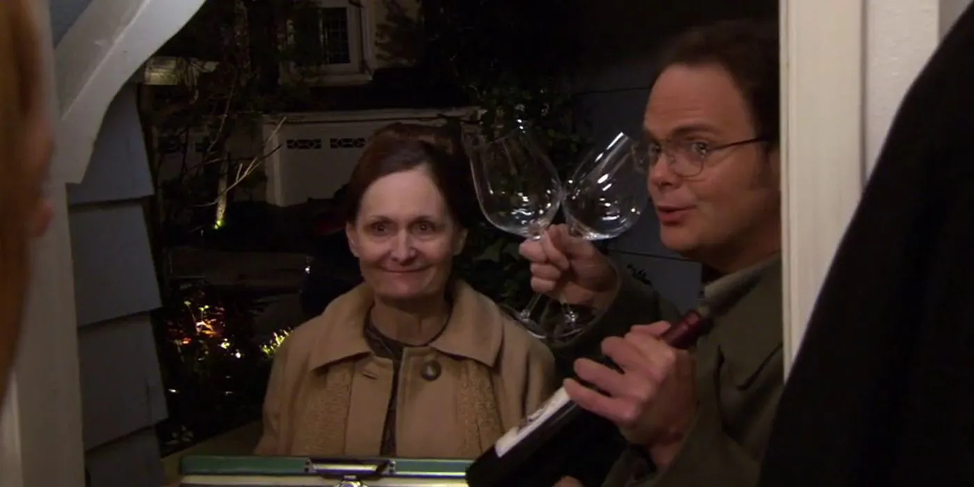Dwight shows up at the party in The Office Dwight shows up at the party in The Office