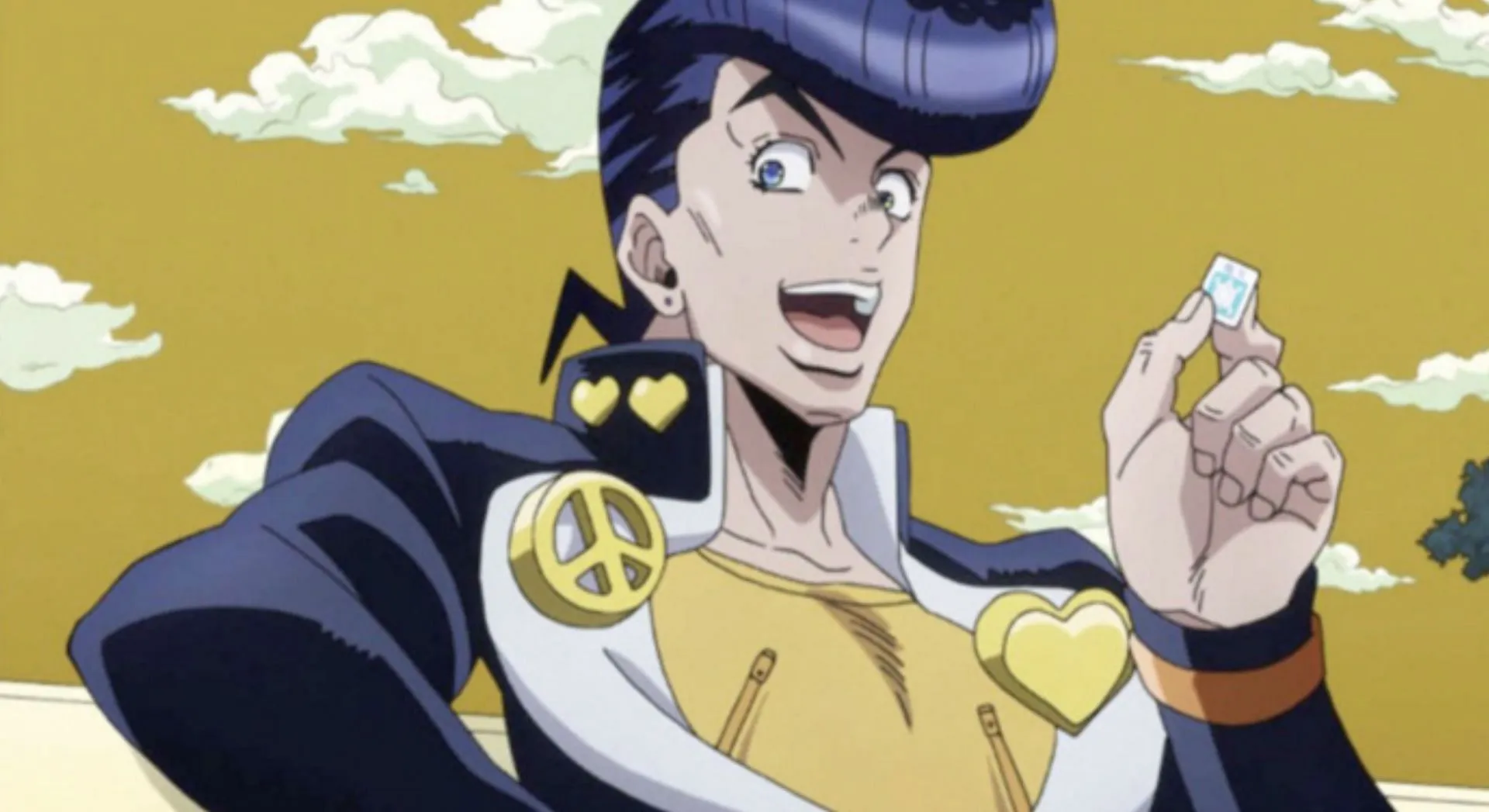 Josuke Higashikata as seen in anime (Image via David Production) Josuke Higashikata as seen in anime (Image via David Production)