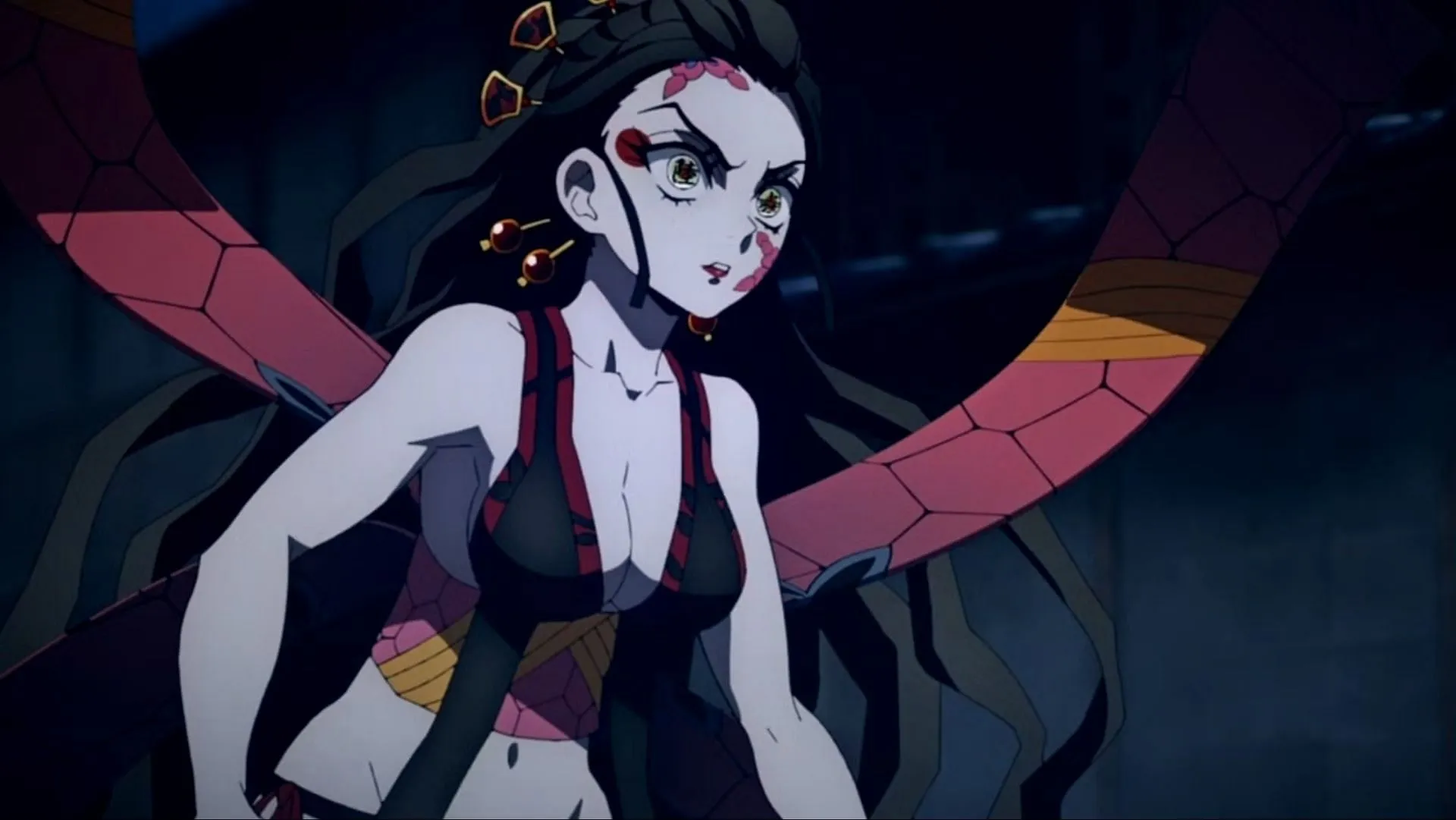 Daki from Demon Slayer symbolizes Lust (Image via Ufotable)