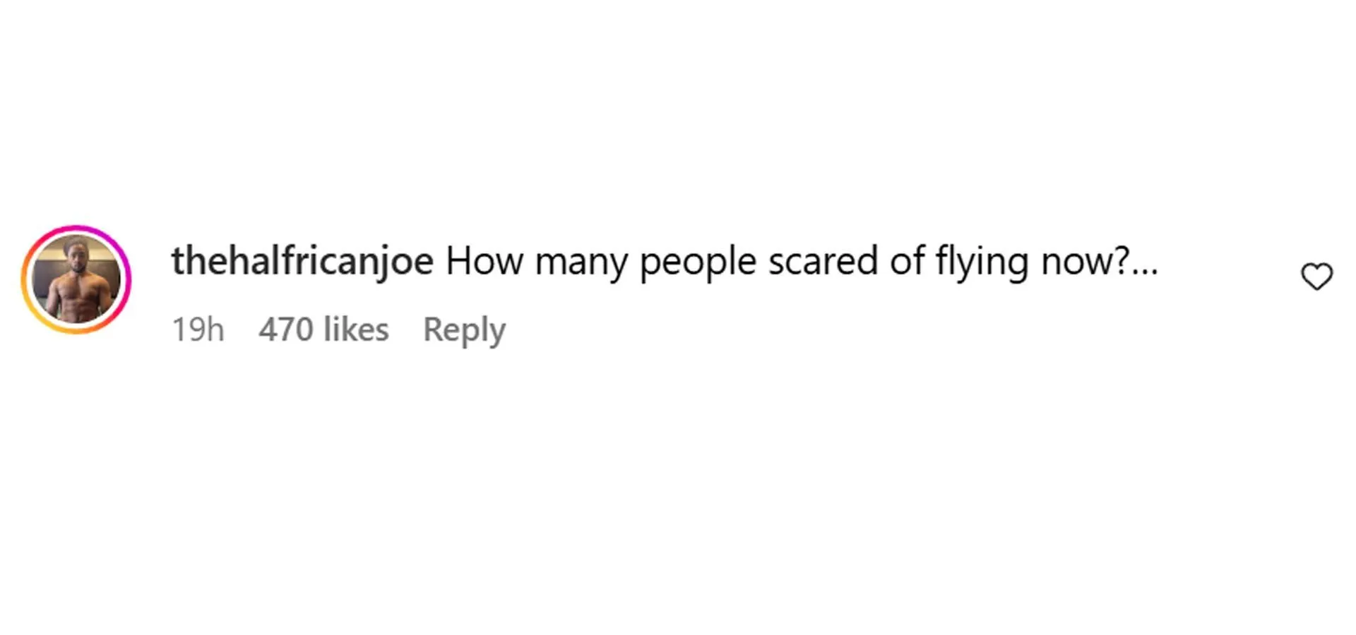 A comment reacting to the news (Image via Instagram/@theshaderoom) A comment reacting to the news (Image via Instagram/@theshaderoom)