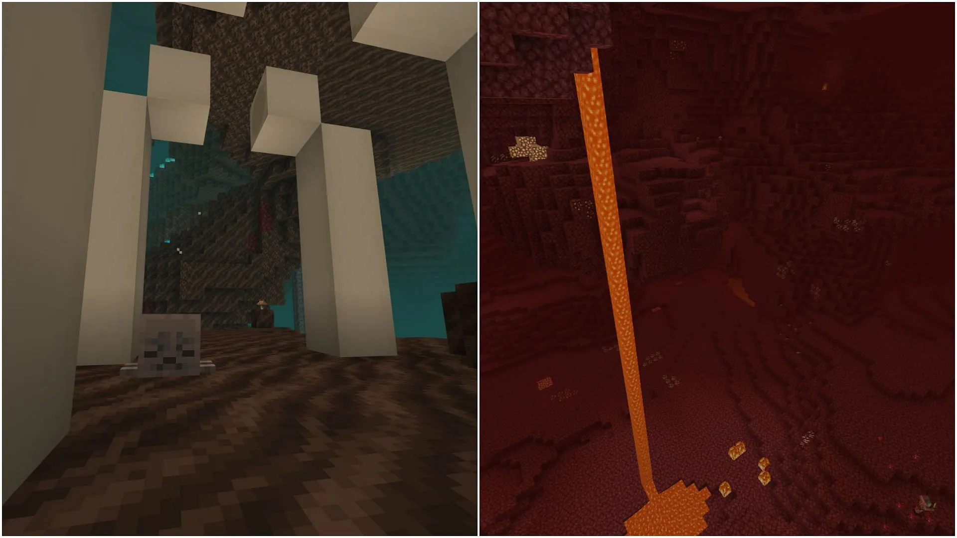 Spawn locations in the Nether significantly impact the difficulty of finding dried ghast