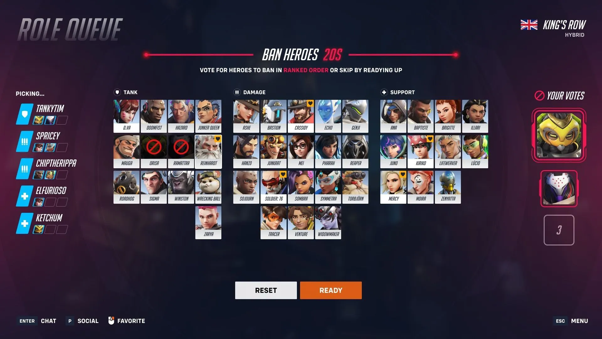 Hero Bans in Overwatch 2 allow players to vote on which heroes to ban before matches Hero Bans in Overwatch 2 allow players to vote on which heroes to ban before matches