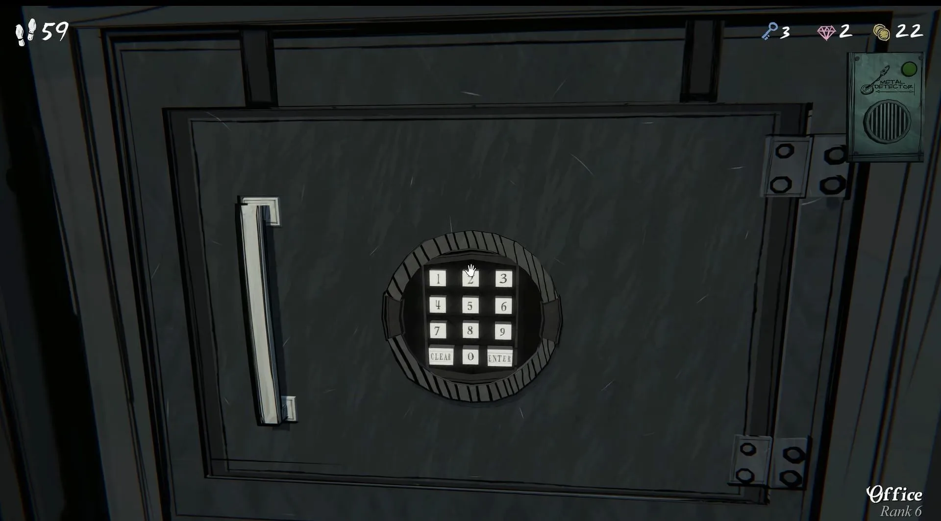 Finding the office safe is significantly easier than unlocking it