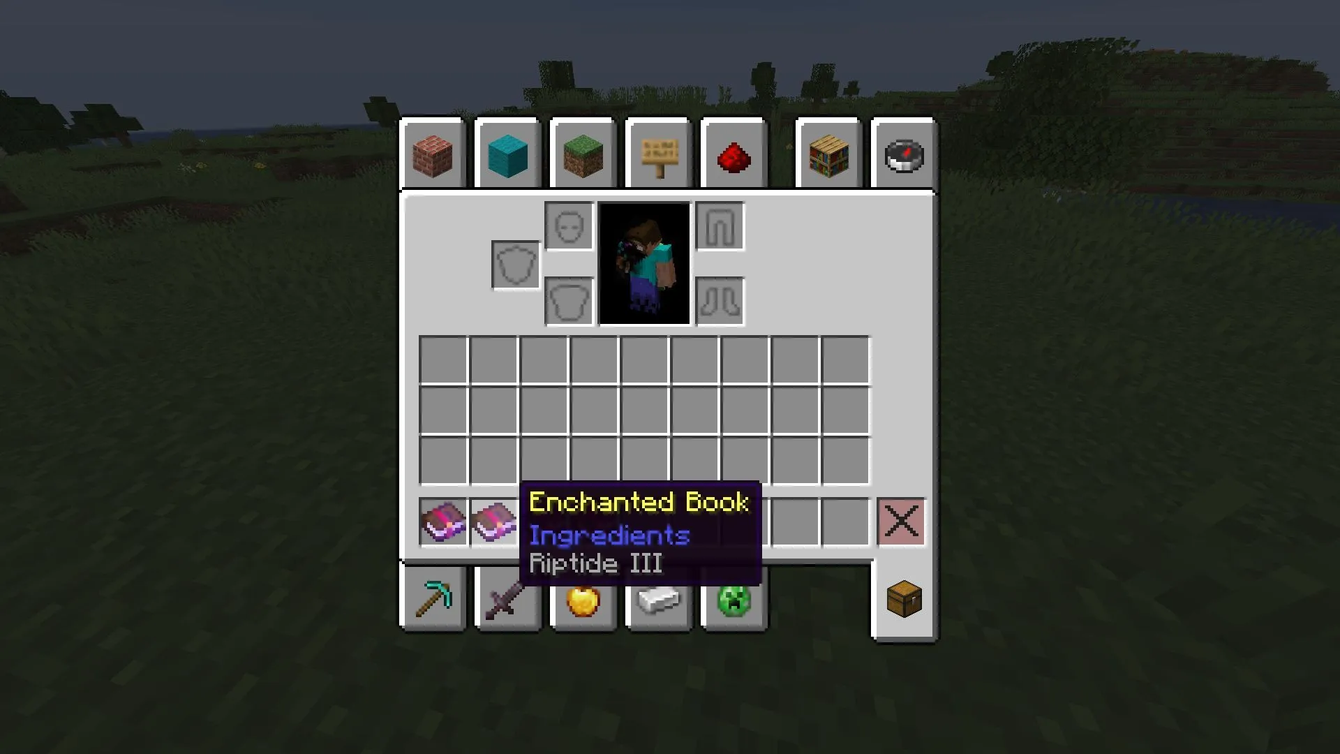 Riptide enchantment allows you to fly with the trident when in contact with water. (Image via Mojang Studios) Riptide enchantment allows you to fly with the trident when in contact with water. (Image via Mojang Studios)