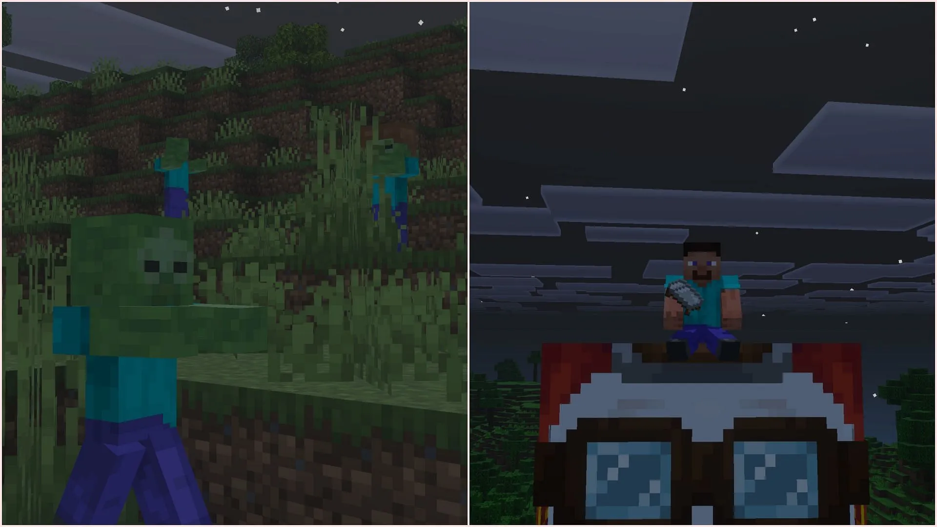 Surviving on happy ghasts would become extremely easy (Image via Sportskeeda Gaming/Mojang Studios) Surviving on happy ghasts would become extremely easy (Image via Sportskeeda Gaming/Mojang Studios)