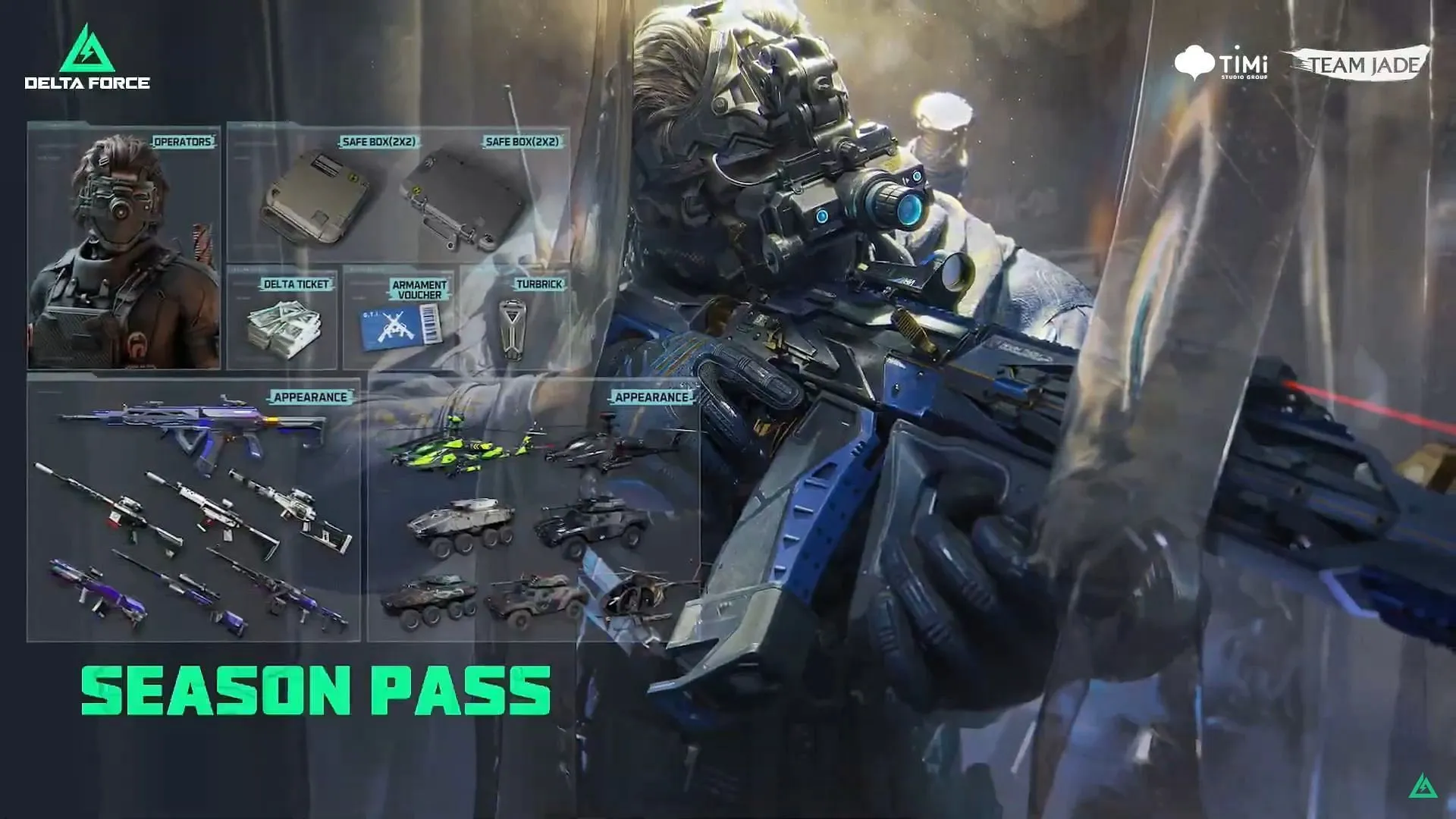 Exciting rewards in the Delta Force Season 3 battle pass
