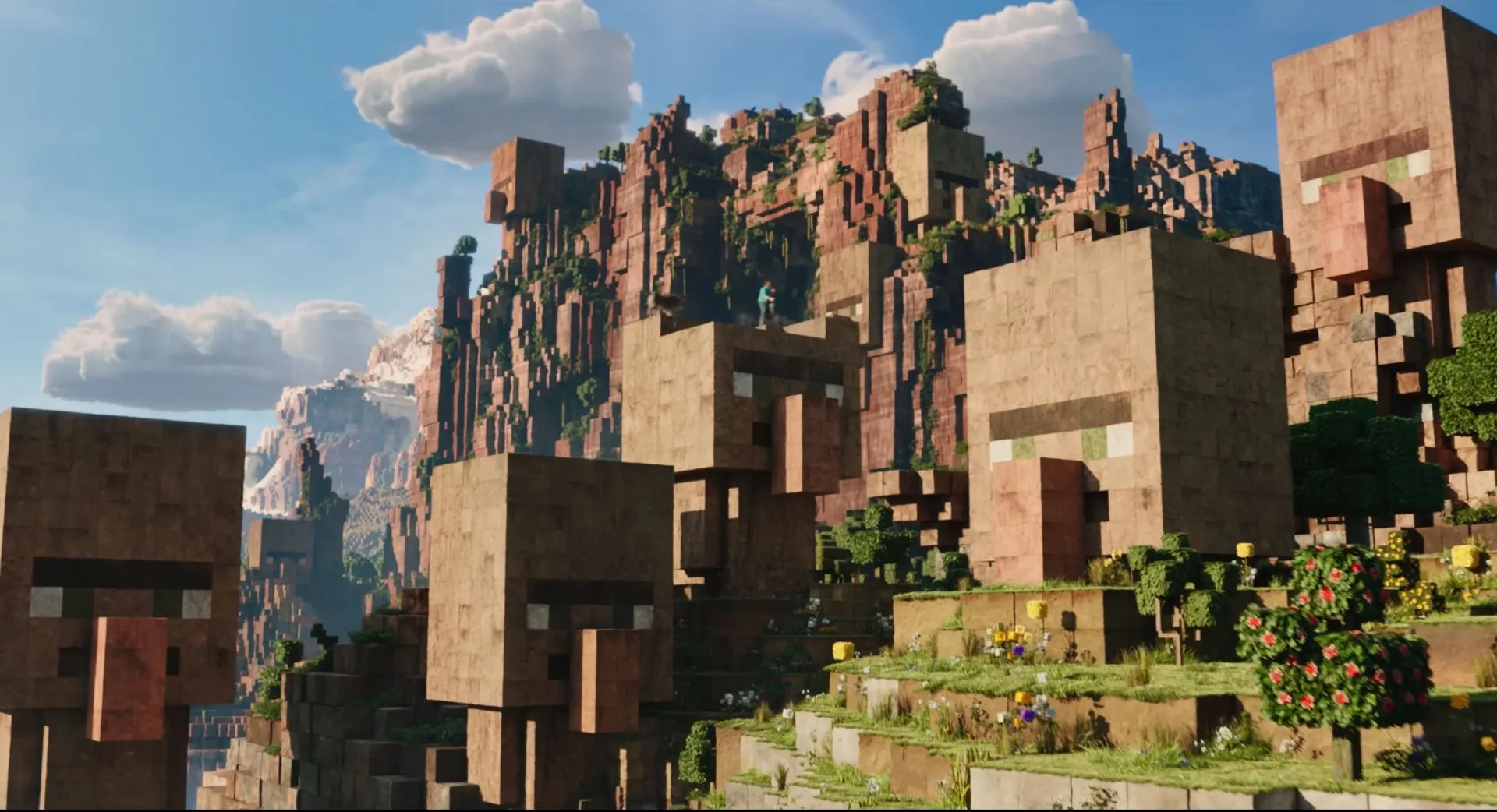 The villager head scene