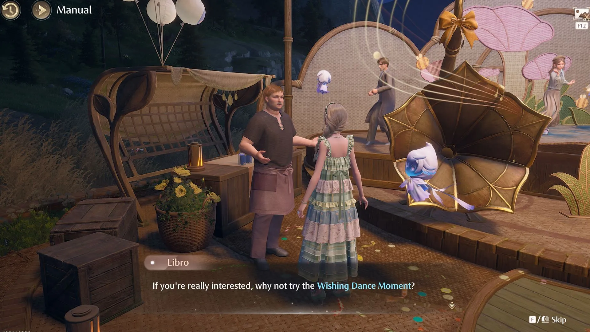 Engage in the Wishing Dance Moment mini-game Engage in the Wishing Dance Moment mini-game