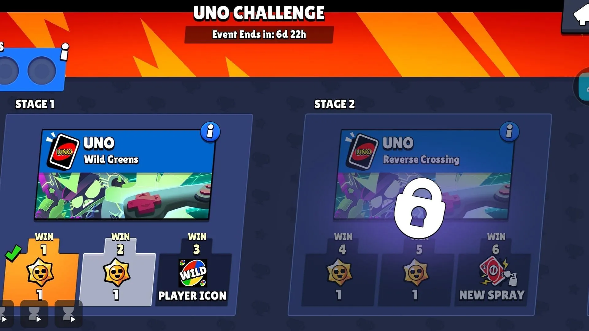 Progress through each stage of the challenge (Image via Supercell) Progress through each stage of the challenge (Image via Supercell)