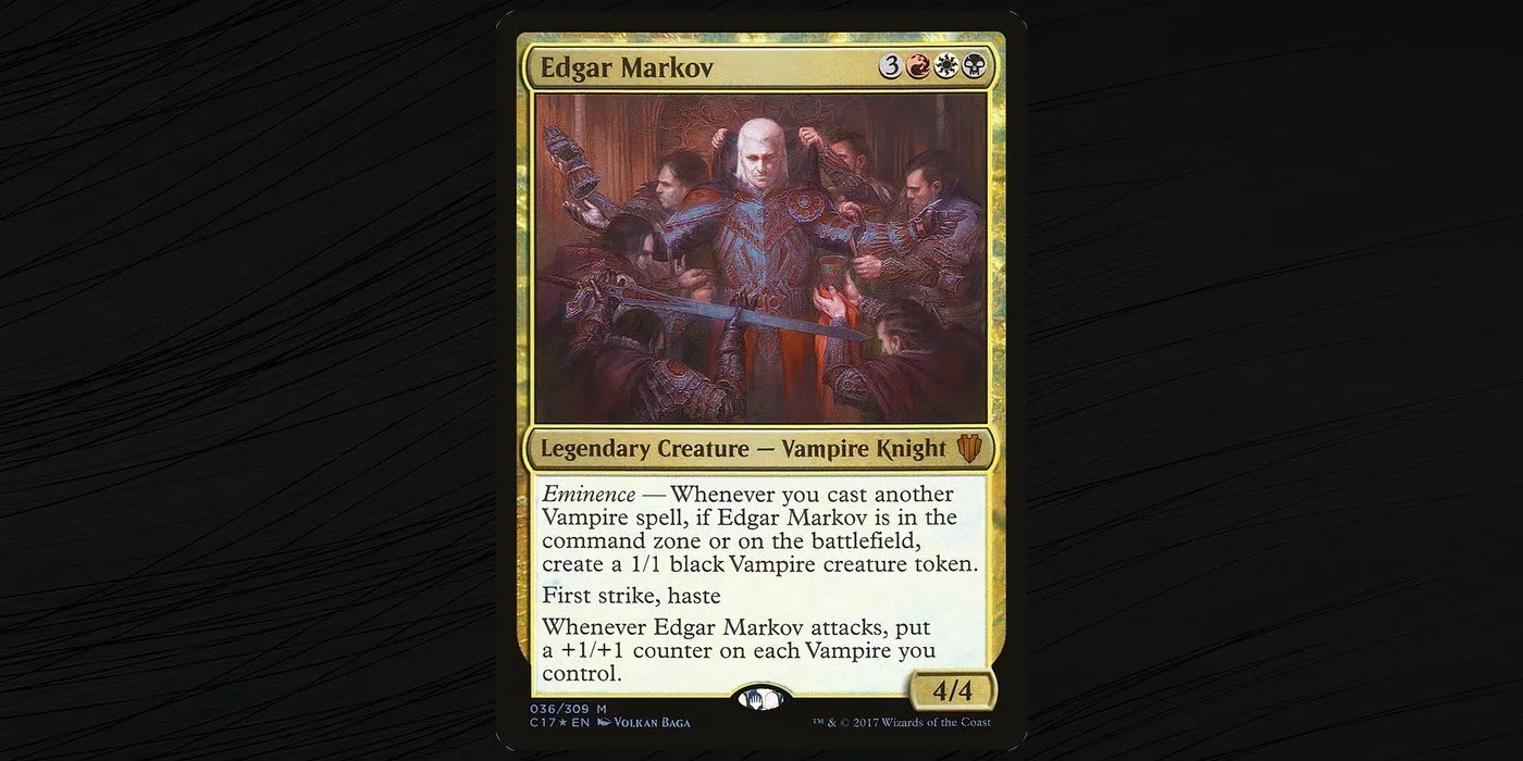 Edgar Markov MTG Commander Card Edgar Markov MTG Commander Card
