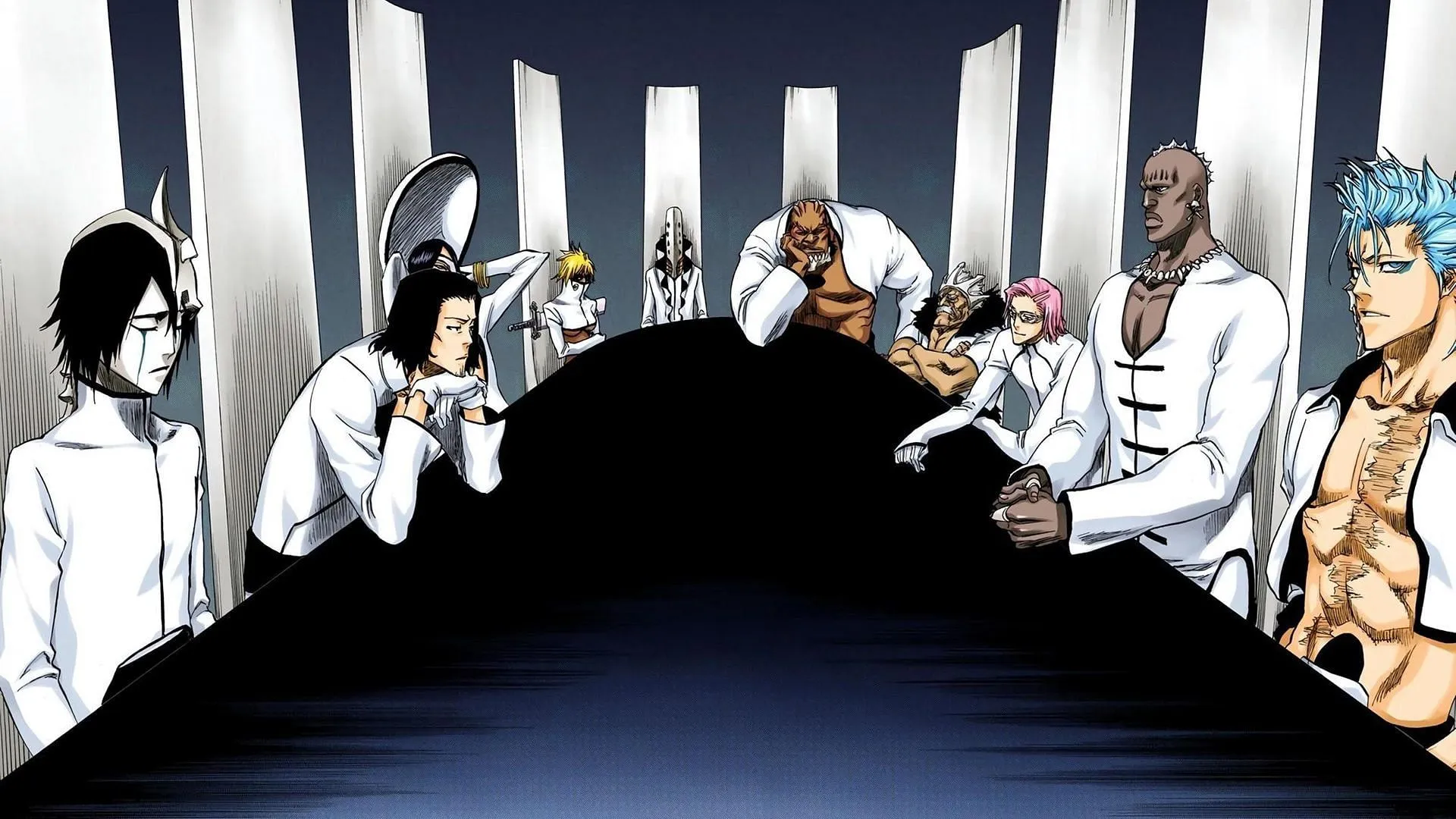The Espada in the Bleach manga (Image via Shueisha)