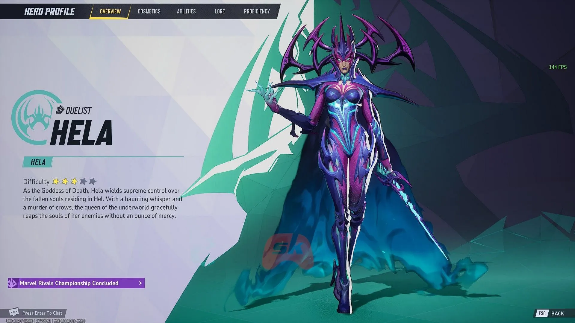 Hela (Image via Sportskeeda Gaming, NetEase Games) Hela (Image via Sportskeeda Gaming, NetEase Games)