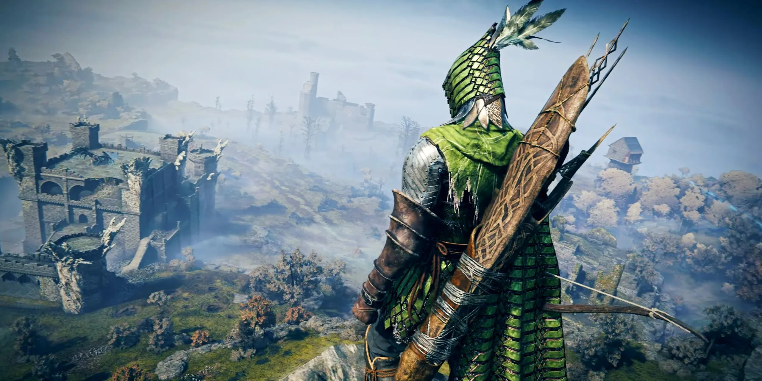 Ironeye overlooking Limveld in Elden Ring Nightreign.